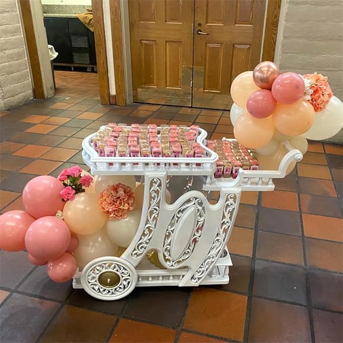 Dusty Pink and Rose Gold Balloons, 12In Retro Blush Pink Beige White Balloons with Metallic Rose Gold Confetti Latex Balloons Set for Girls Women Birthday Baby Bridal Shower Wedding Party Decorations