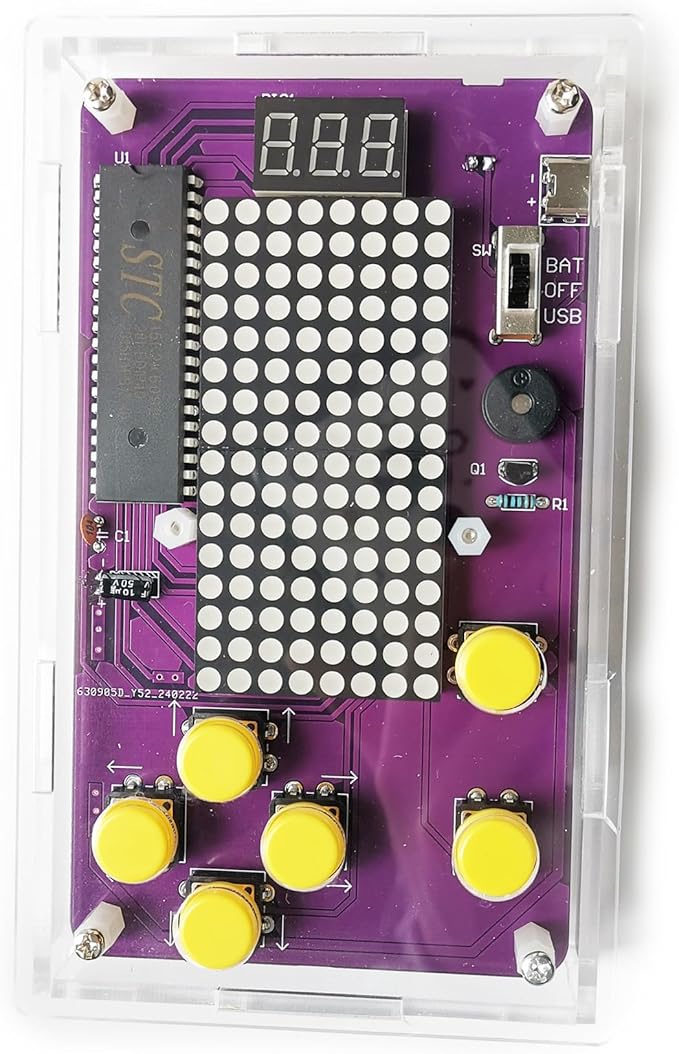 Basic Soldering Kit for Teaching, Soldering Practice Kit with Retro Classic Games, Soldering Projects for STEM Education, Electronic Kits for College High School Students Learning