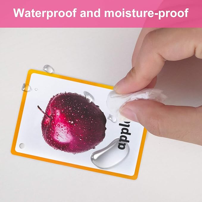 Fruits/Vegetable/Foods/Food Quantities Flash Cards English Flash Cards Pocket Card Learning Toys for Children Pre-Kindergarten Kids Education Aids
