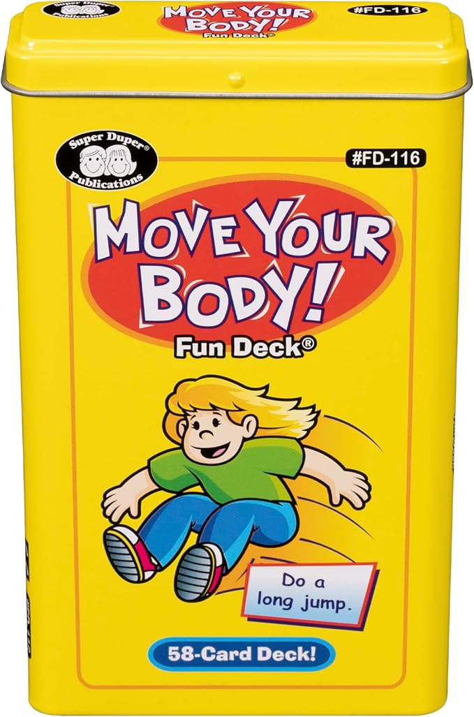 Super Duper Publications | Move Your Body Fun Deck | Occupational Therapy Flash Cards | Educational Learning Materials for Children