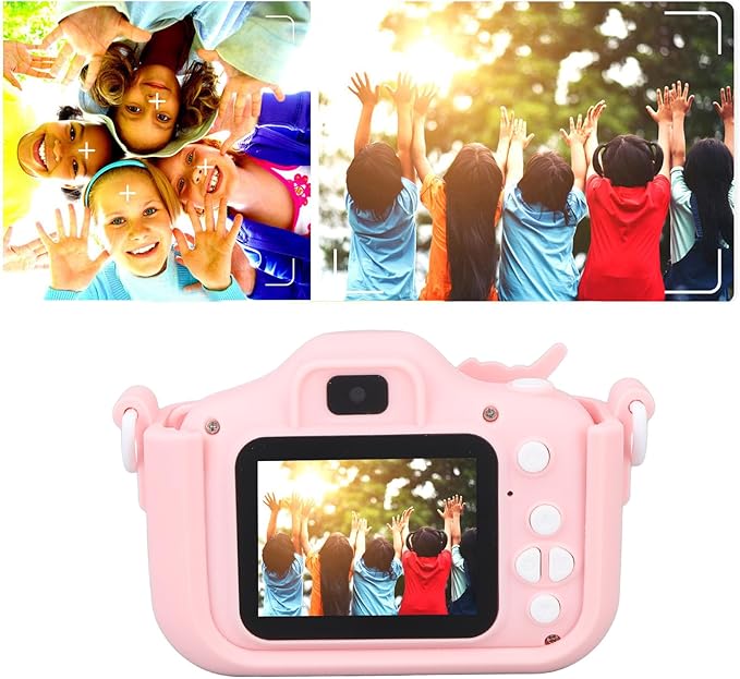 Kids Digital Video Camera, Kids Camera Toys, Digital Video Camcorder Camera for Boys and Girls Toddler (Pink)