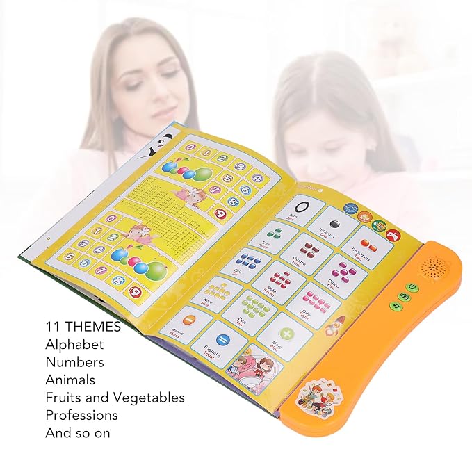 Bnineteenteam Interactive Sound Book for Portuguese English Bilingual Children,