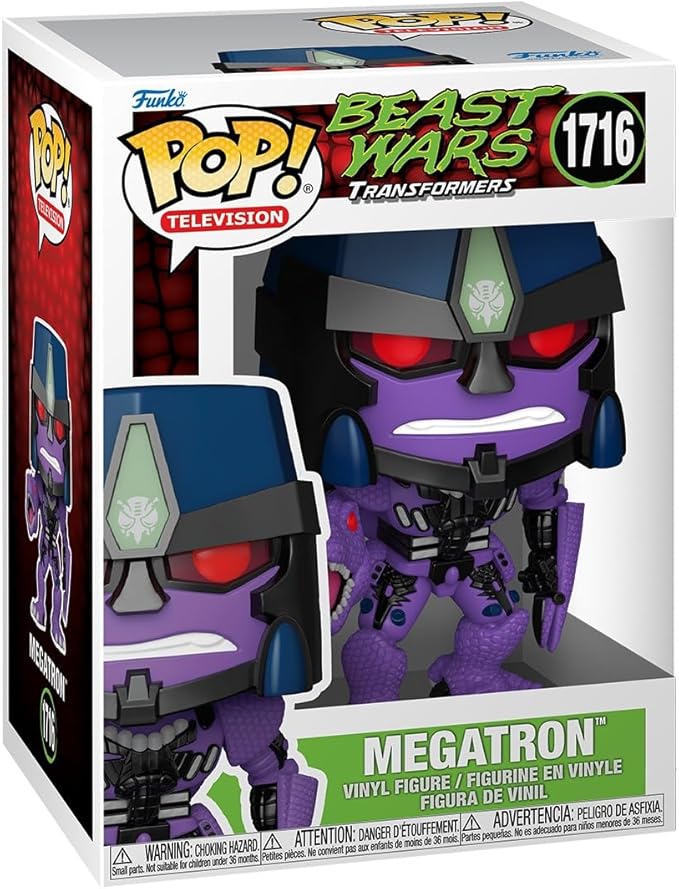 Funko Pop! TV: Transformers - Megatron - Transformers Classic - Collectable Vinyl Figure - Gift Idea - Official Merchandise - Toys for Kids & Adults - TV Fans - Model Figure for Collectors