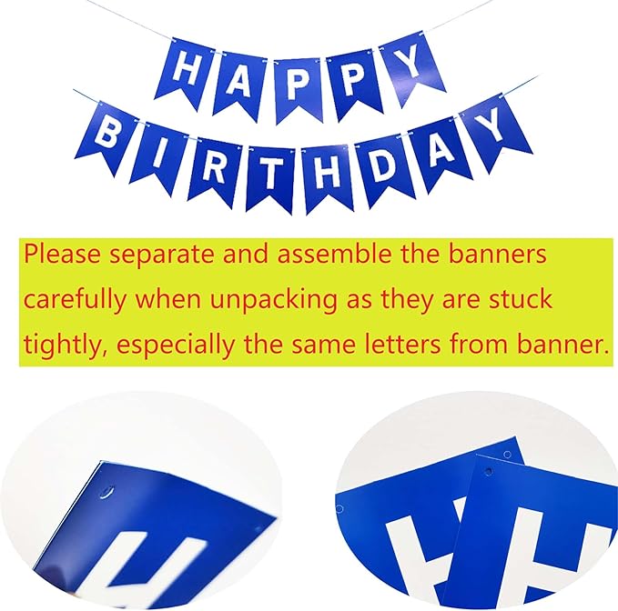 29th Birthday Decorations for Men, Navy Blue 29th Birthday Banner Gold Number 29 Foil Balloons Metallic Confetti Balloons 29th Birthday Party Supplies for 29 Years Old Him(29th)