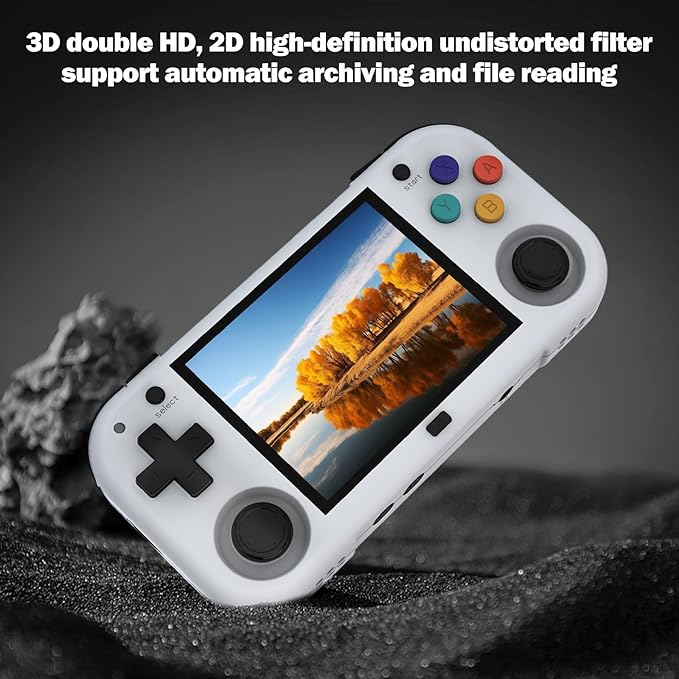 XU Mini M Retro Handheld Game Consoles, 2.8 inch IPS Screen, Built-in 64G TF Card, with 2600 mAh Battery Life 6 Hours with Case Gray