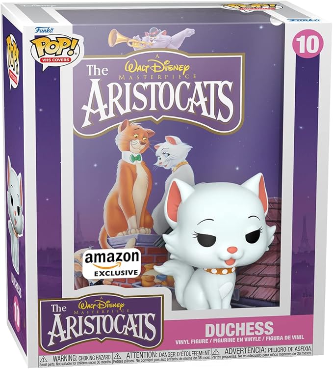 Funko Pop VHS Cover: Disney - Duchess - The Aristocats - Amazon Exclusive - Collectable Vinyl Figure - Gift Idea - Official Merchandise - Toys for Kids & Adults - Owned IP Fans