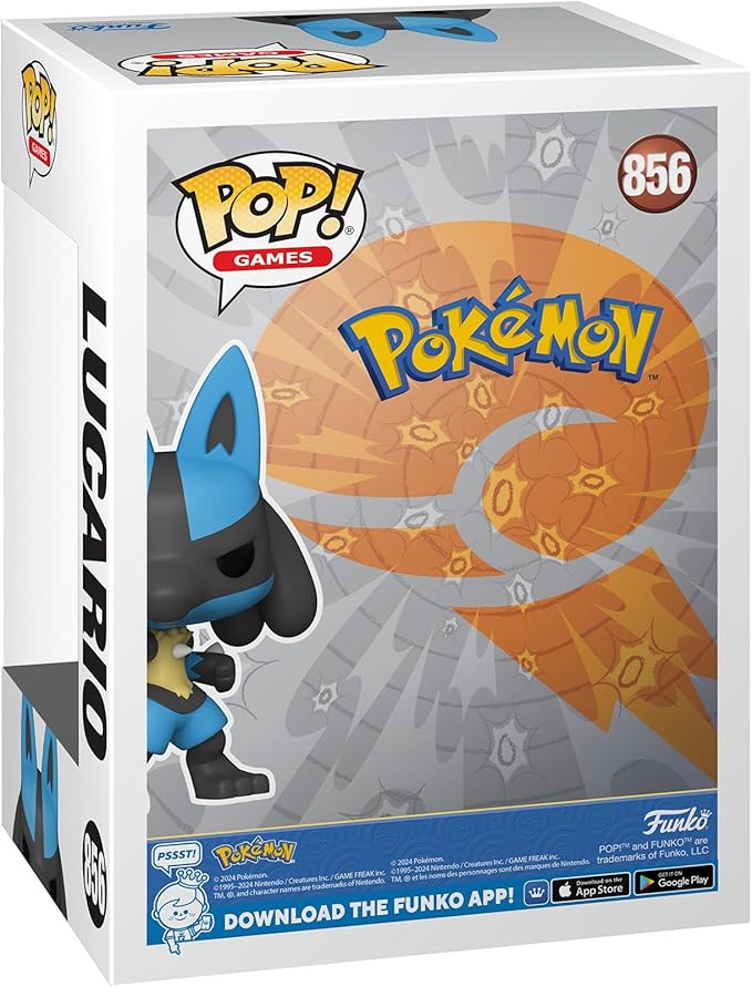 Funko POP! Games: Pokemon - Lucario - Collectible Vinyl Figure - Gift Idea - Official Merchandise - Toys for Children and Adults - Video Games Fans - Figure for Collectors