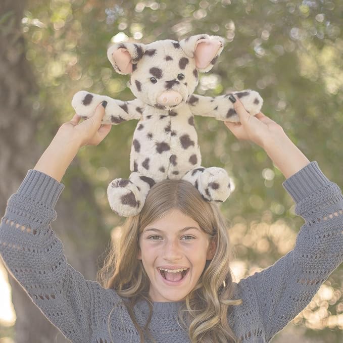 World's Softest Plush Stuffed Animal for Baby, Toddler, Kids, Adults - Adorable Toy Made from Kid-Friendly, Quality Materials - Lushee Spots Piggy, 16"