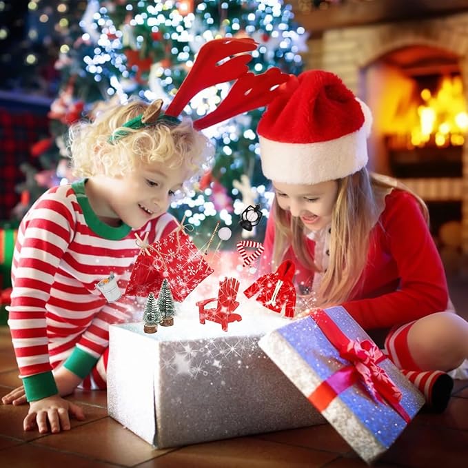 Christmas Elf Doll Accessories Set - 11Pcs Elf Doll Fishing Accessories Include Fishing Outfit Camping Accessories for Elf Dollhouse,Xmas Elf Clothes and Toy Accessories