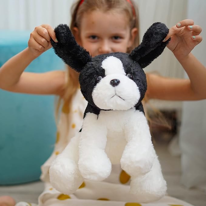 Black White Beagle Sheepdog Border Collie Stuffed Animals Dog Puppy Plush Toys for Kids Boys Girls Baby Birthday Easter