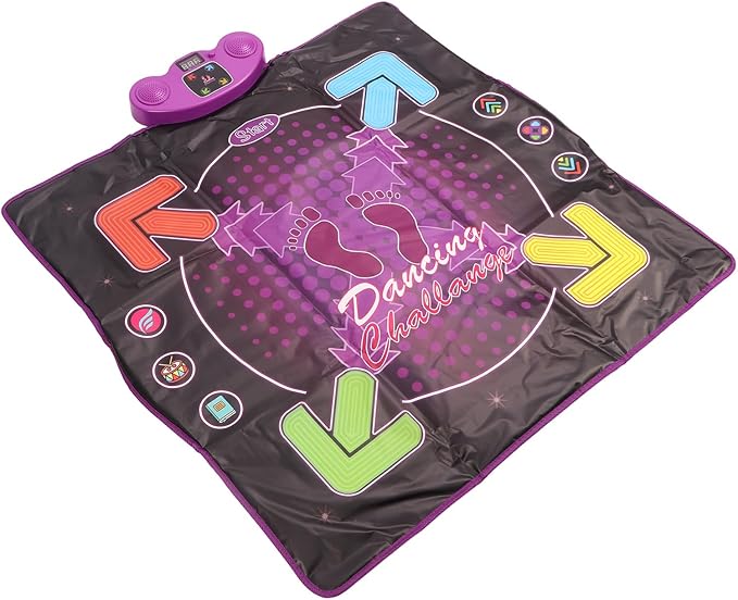 Alomejor Electronic Dance Mat Interactive Music Game Various Music for Kids 3-12 Years Old (Lighting Type)