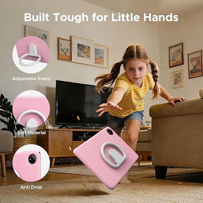 P10 Kids Tablet for Ages 3-7, Android 16 Tablet, Gemini AI, 10 Inch Tablets, 90Hz, 32GB RAM+64GB ROM, 7000mAH, 5G WiFi, Face ID, Kids Tablets with case,Includes a Child Protective case and Pen
