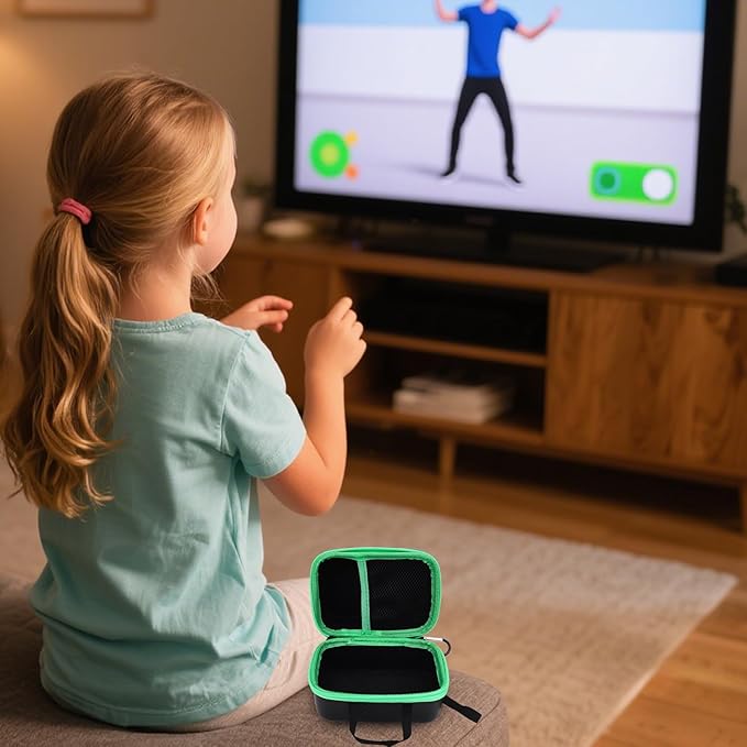 Storage Case for Leapfrog LeapMove Active Learning Video Game System, Waterproof Hard Carrying Case with Mesh Pocket Compatible with Leapfrog LeapMove