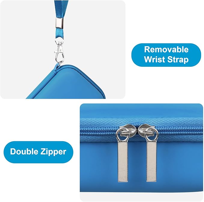 Canboc Hard Carrying Case for Bitzee Magicals/Bitzee Disney/Bitzee Interactive Toy Digital Pet, Virtual Electronic Pets Kids Toys Storage Bag, Light Blue (Case Only)