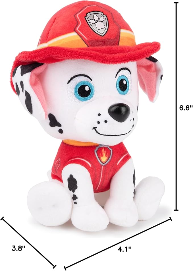 GUND Official PAW Patrol Marshall in Signature Firefighter Uniform Plush Toy, Stuffed Animal for Ages 1 and Up, 6" (Styles May Vary)