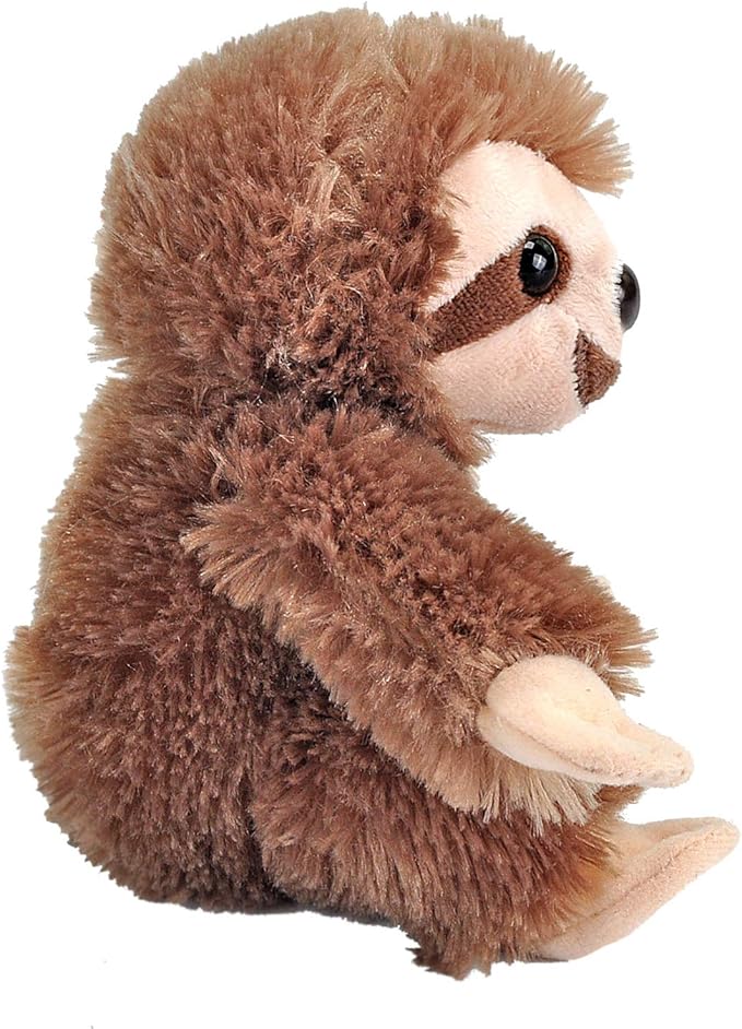 Wild Republic Sloth Plush, Stuffed Animal, Plush Toy, Gifts for Kids, Hug’Ems 7"