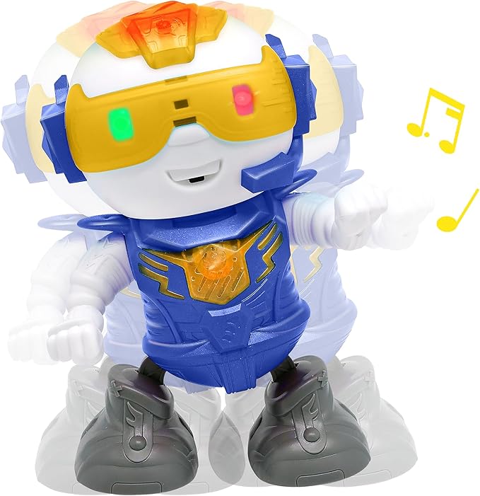 Dragon-i: ChatiBot - Blue - The Farting Talk-Back Dancing Robot, Infa-Red Remote Control, Music-Sounds, LED Color Changing, Character Figure, Kids 3+
