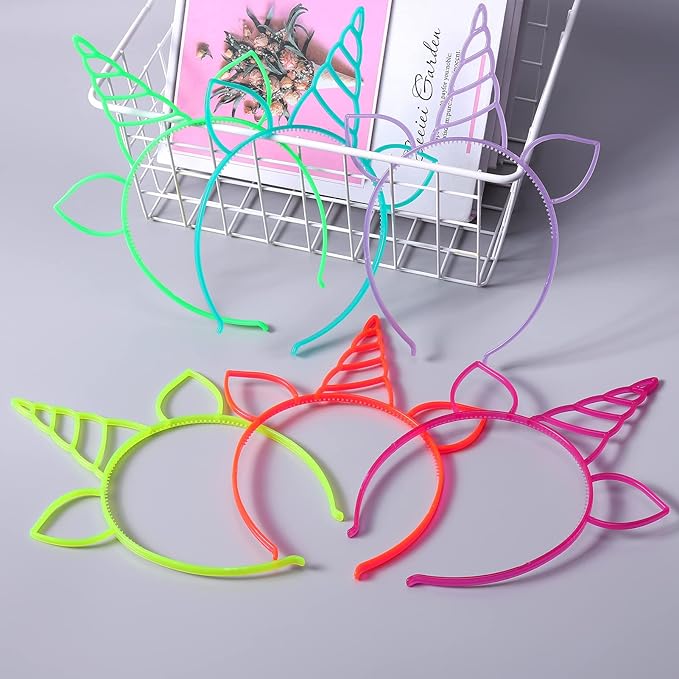Glow in The Dark Party Supplies Cat Ear Crown Heads for Birthday Party Halloween Party