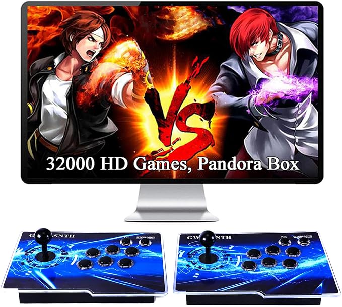 GWALSNTH 32000 in 1 Pandora Box 60S Arcade Game Console,1280X720 Display,Search/Save/Hide/Pause Games,Two Separate joysticks,1-4 Players …
