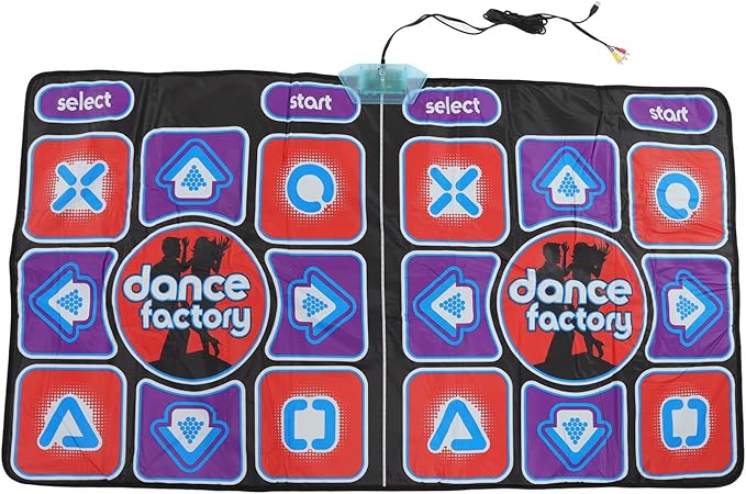 Dance Mat Touch Sensitive, Double User Dance Floor Mat with Music Connect TV, Portable PVC Material for Kids Adult Home Game