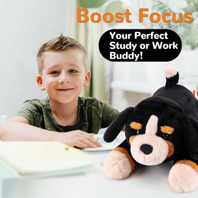 Bernese Mountain Dog Weighted Stuffed Animals - 22 Inch 4.5 Pounds Weighted Plushies Dog Stuffed Animal - Big Plush Pillow - Cute Plush Toy Gifts for Kids & Adults (22" 4.5 lbs)