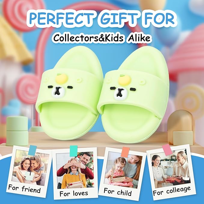 Summer Sandals for Dolls Open Toe Slippers, Cute Accessories Easter Gifts for Photography, Display & Collectors Age Limit 15+ Easter Gifts（Green）