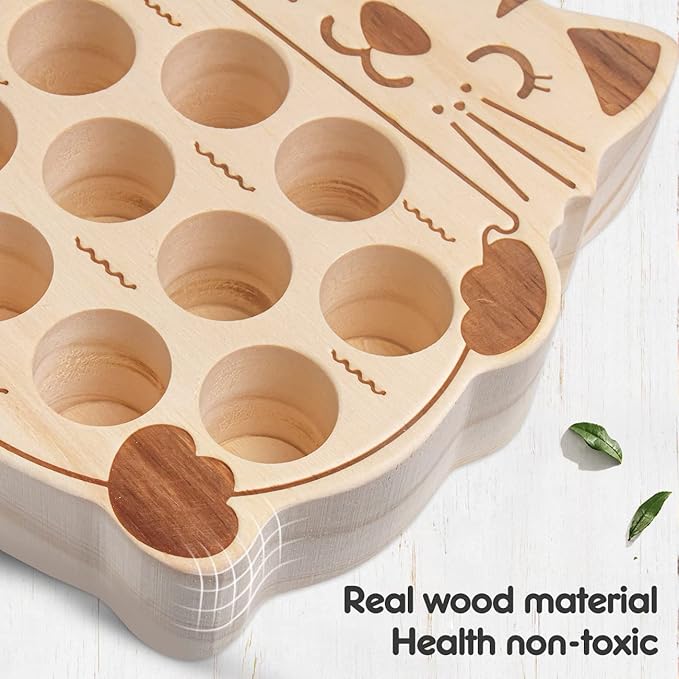 Fishing Game for Kids 3-5,Wooden Montessori Preschool Education Learning Hand-Eye Cognition & Fine Motor Skill Color Sorting Magnetic Fishing Toys Easter Basket Stuffers Gifts for Boys Girls