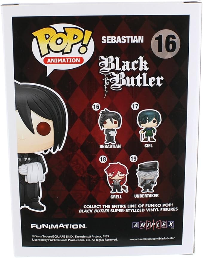 Funko POP Anime: Black Butler - Sebastian Toy Figure