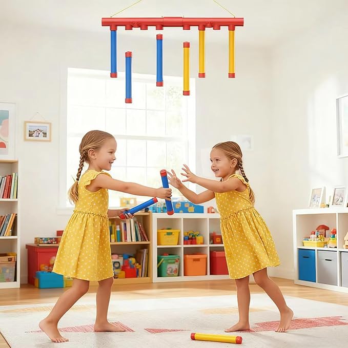 2026 Reflective Drop Stick Challenge Game - Hand-Eye Coordination Reflex Training Toy with 3 Adjustable Speed Modes - Engaging Catching Sticks Game for All Ages