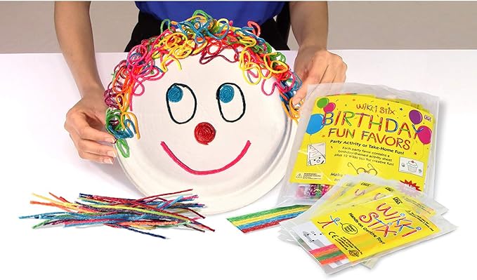 Wikki Stix Birthday Fun Favors – Made in USA | Creative Arts & Crafts for Kids | Party Favors, Goodie Bag Stuffers, Pinata Fillers, Birthday Games | Mess-Free, Non-Candy Alternative