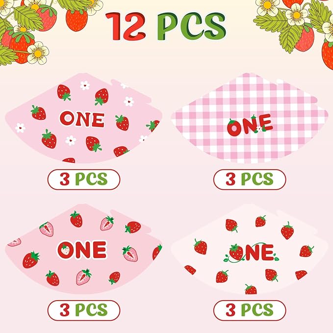 WERNNSAI Birthday Party Hats - 12 Pcs Birthday Party Supplies Cone Hat Headbands Colorful Paper Party Hats for Kids