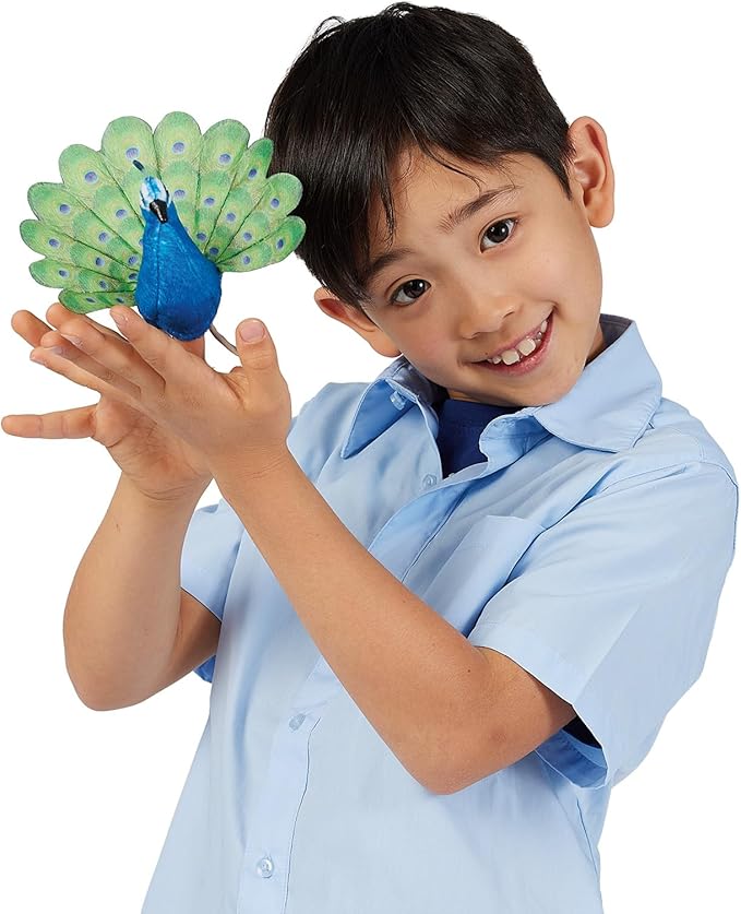 Folkmanis Mini Peacock Finger Puppet