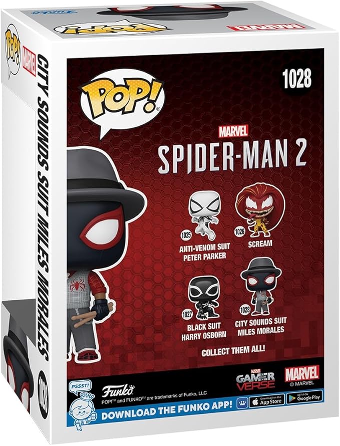 Funko POP Games: Gamerverse - City Sounds Miles - Spider-Man 2 Video Game - Collectable Vinyl Figure - Gift Idea - Official Merchandise - for Kids & Adults - Video Games Fans