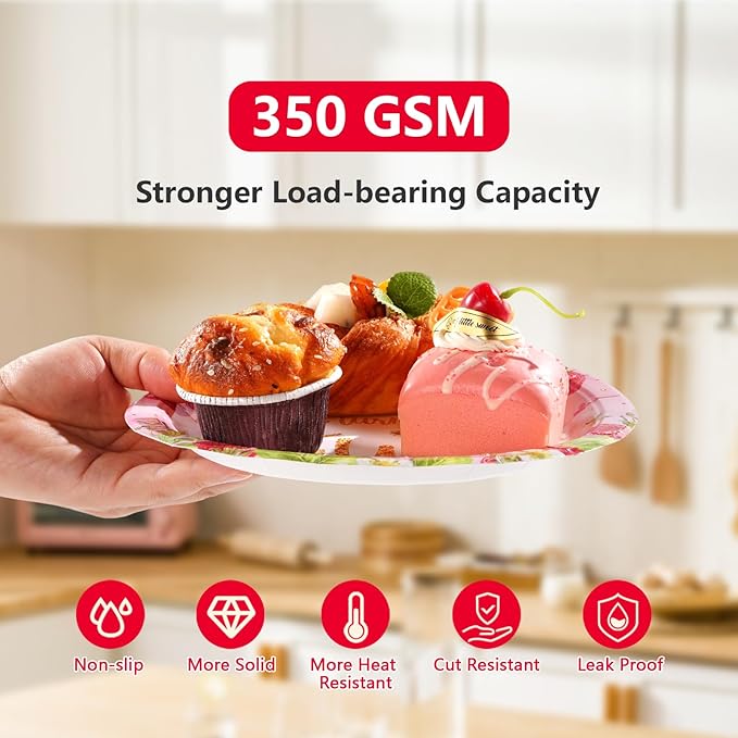 168Pcs Strawberry 2nd Birthday Party Decorations A Berry Sweet Girl is Turning Two Plates Napkins Cups Forks Knives Spoons Disposable Paper Tableware for Birthday Baby Shower Party Supplies Serves 24