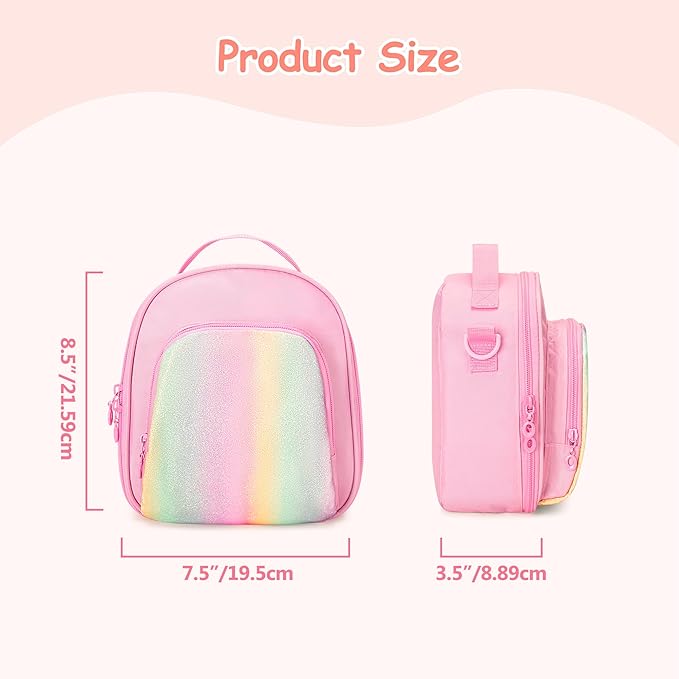 Carrying Case Compatible with Yoto Mini (2024 Edition), Card Holder Hold Up to 30 Cards, Travel Storage Bag for Audio Music Player & Headphone Accessories, Pink (Bag Only) Patented Design