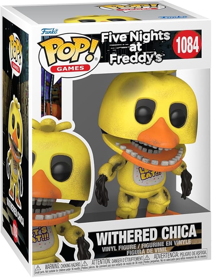 Funko Pop! Games: Five Nights At Freddy's (FNAF) - Withered Chica - Collectable Vinyl Figure - Gift Idea - Official Merchandise - Toys for Kids & Adults - Model Figure for Collectors