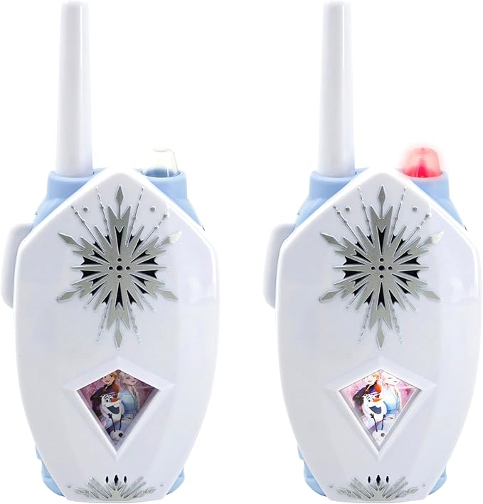 eKids Disney Frozen Walkie Talkies for Kids, Long Range Two Way Radios Designed for Fans of Frozen Toys