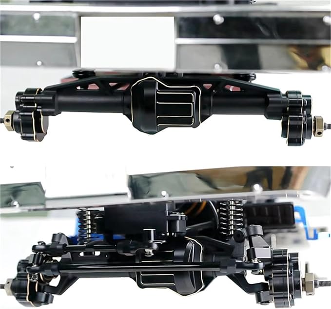 RC Spare Part Compatible with FMS for FCX10 1/10 RC Crawler Car Upgrades Parts Accessories Hop-ups Front and Rear Axle Mount Differential Axle Cover(Axle Cover)
