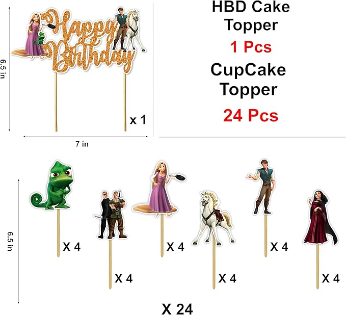 Seyal® Rapunzl Theme Birthday Party Supplies