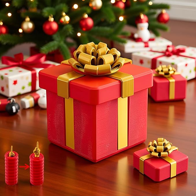 Annoying Gift Box with Screws,Prank Gifts,Puzzle Gift Box,Prank Gifts for Adults,Money Puzzle,Annoying Nested Screw Gift box,Reusable Perfect Money Puzzles for Birthday Christmas White Elephant Party