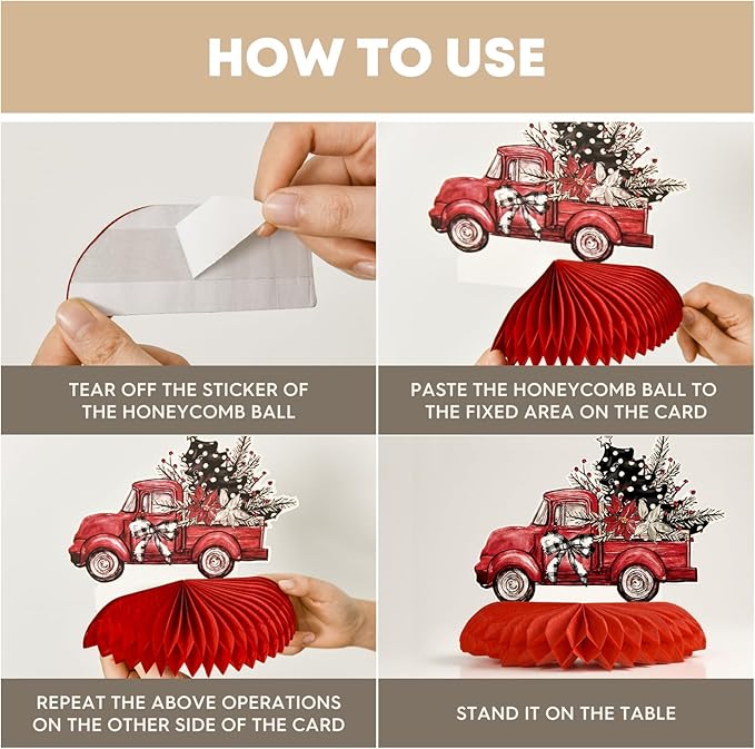Horaldaily 9PCS Thanksgiving Party Table Decoration Centerpieces, Thanksgiving Autumn Harvest Gobble Turkey Honeycomb Centerpieces Table Toppers for Fall Thanksgiving Themed Birthday Party