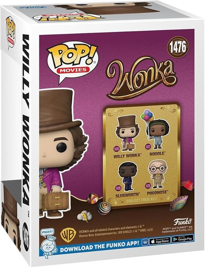 Funko POP! Movies: Wonka - Willy Wonka - Collectable Vinyl Figure - Gift Idea - Official Merchandise - for Kids & Adults - Movies Fans - Model Figure for Collectors and Display