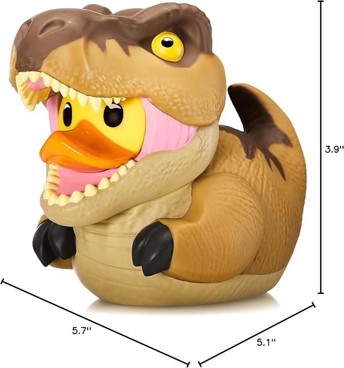 TUBBZ First Edition T-Rex Collectible Vinyl Rubber Duck Figure - Official Jurassic Park Merchandise - Sci-Fi TV, Movies & Video Games