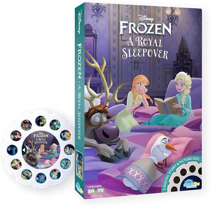 Moonlite Storybook Reels for Flashlight Projector, Kids Toddler | Frozen Royal Sleepover | Single Reel Pack Story for 12 Months and Up