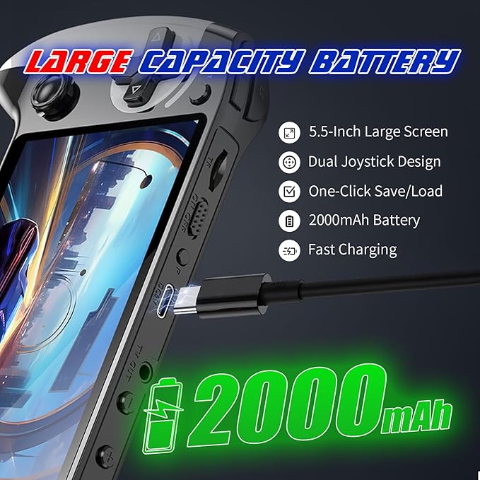 Retro Handheld Game Console of Boy Portable Hand Held Video Games X9 Preloaded Wireless Juegos para Niños Stick TV Pixel Gaming for Kids Sf3000 Plug 'n' Play Drive Systems De Juegos Portátil