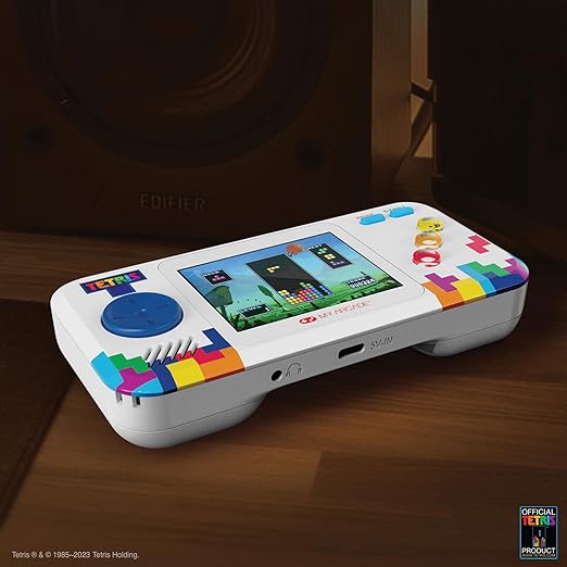 My Arcade Tetris Pocket Player Bundle: Officially Licensed, Portable Gaming Console, Puzzle Games,Travel Case and Screen Protector Included