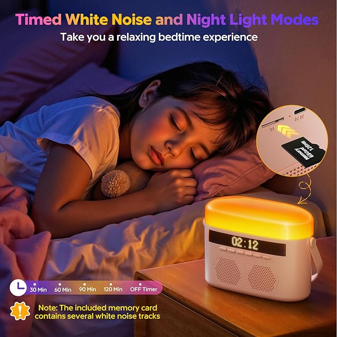 2025 New Mini Karaoke Machine for Kids & Adults, 2 Wireless Mics, LED Colortul Lights, Portable Outdoor Bluetooth Speaker - Pink