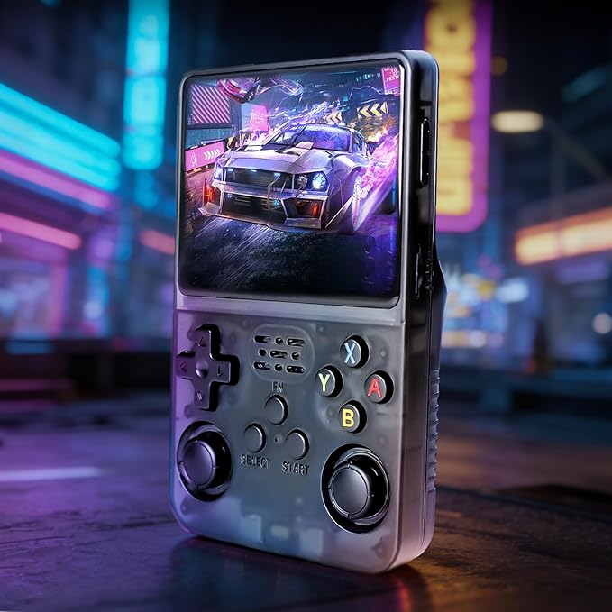 R36S Handheld Game Console Retro Gaming Console Portable Handheld Retro Game Console Preloaded with Built-in Games Handheld Emulator Console (64, GB)