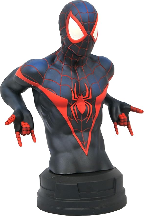 Diamond Select Toys Marvel Comic: Miles Morales 1:7 Scale Bust, Multicolor, 6 inches