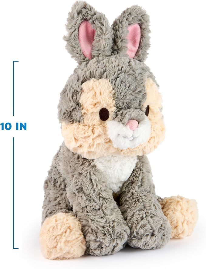 GUND Disney Official Thumper Plush, Disney Cozys Collection, Bambi Toys, Bunny Rabbit Stuffed Animal for Ages 1 and Up, Gray, 10”